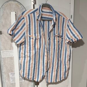 A bit wrinkly but good condition *Lucky Brand Multicolor Striped Casual Shirt